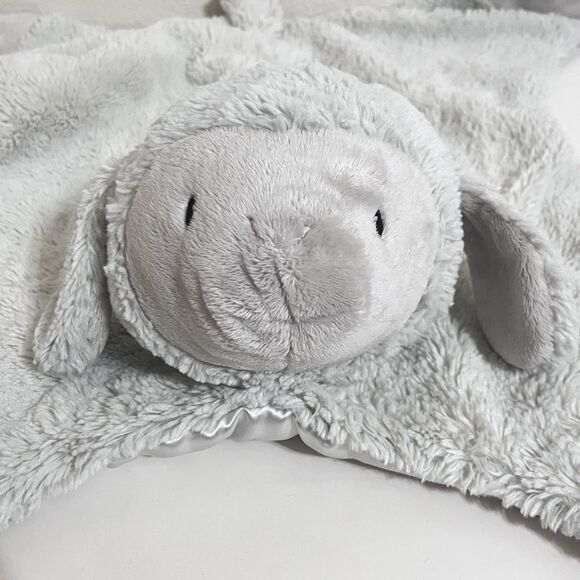 Baby Gund Lopsy Comfy Cozy Lamb Plush Lovey Security Blanket Mat Satin 058935 - Picture 11 of 16